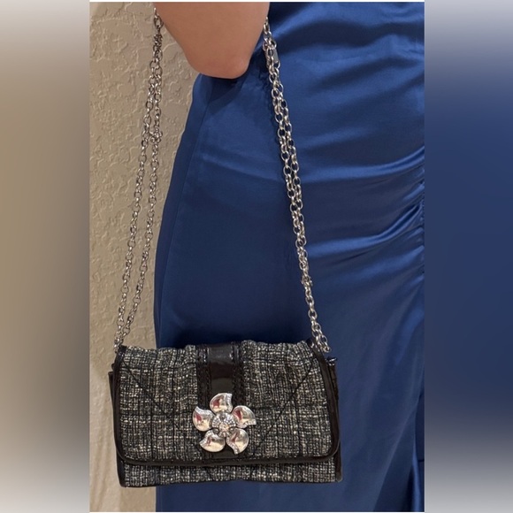 Brighton Elegant Tweed purse with Swarovski Crystals - Picture 1 of 15